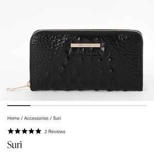 Brahmin snakeskin Siri wallet